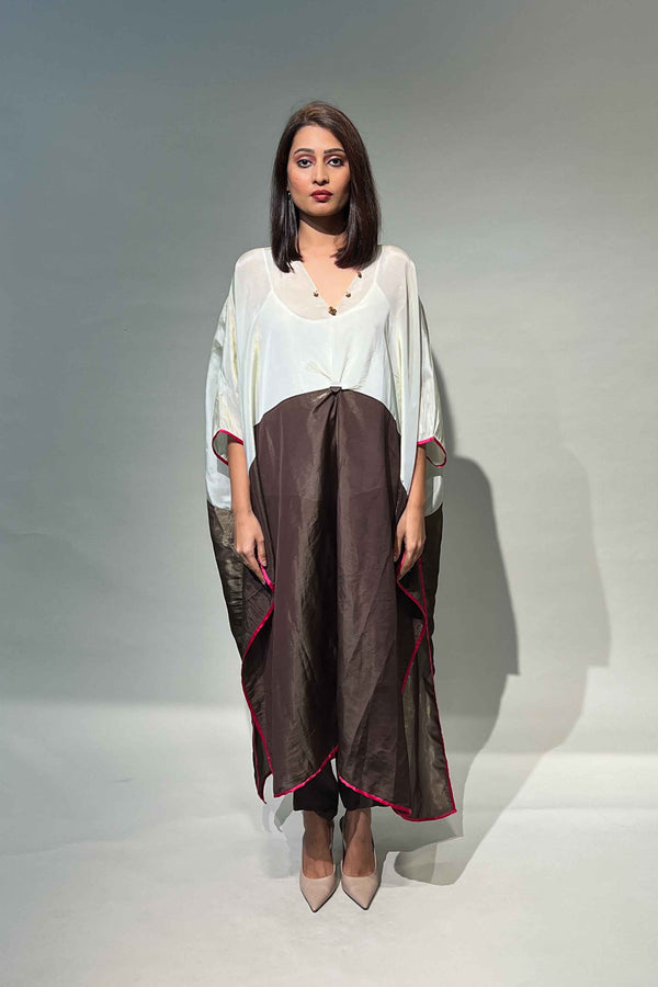 Colorblock Tissue Kaftan
