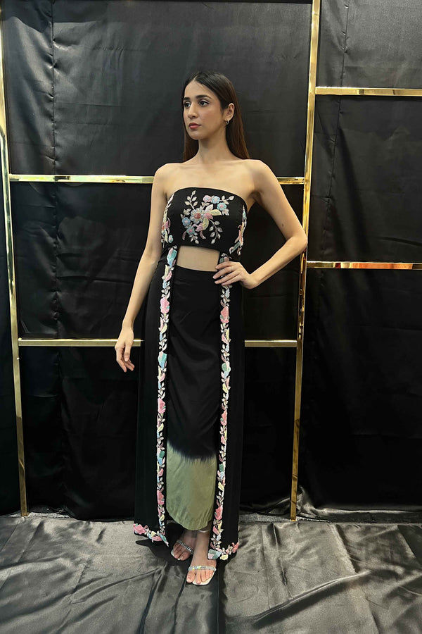 Black Carnival Skirt Set